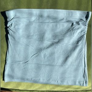 NWOT blue strapless crop tube top | xl